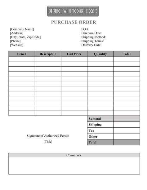 Po template. A purchase order form is used as an official record and contractual agreement of the business transaction between buyer and supplier, and outlines key ... 