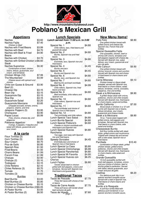 Poblanos mexican grill winchester menu. Things To Know About Poblanos mexican grill winchester menu. 