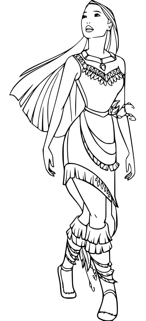 Pocahontas Coloring Shee