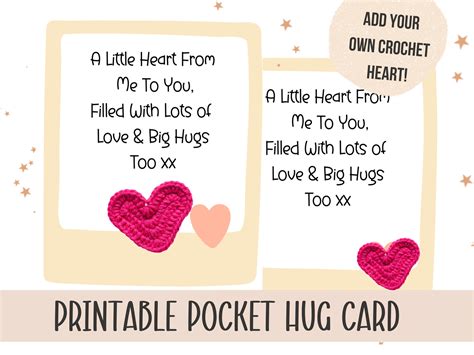 Pocket Hug Poem Template