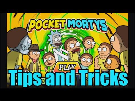 Pocket Mortys: Crafting Tips, Tricks & Stuff! - YouTube