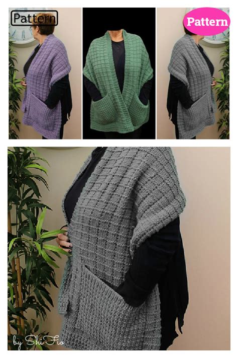 Pocket Shawl Knitting Patterns Knitting Pattern