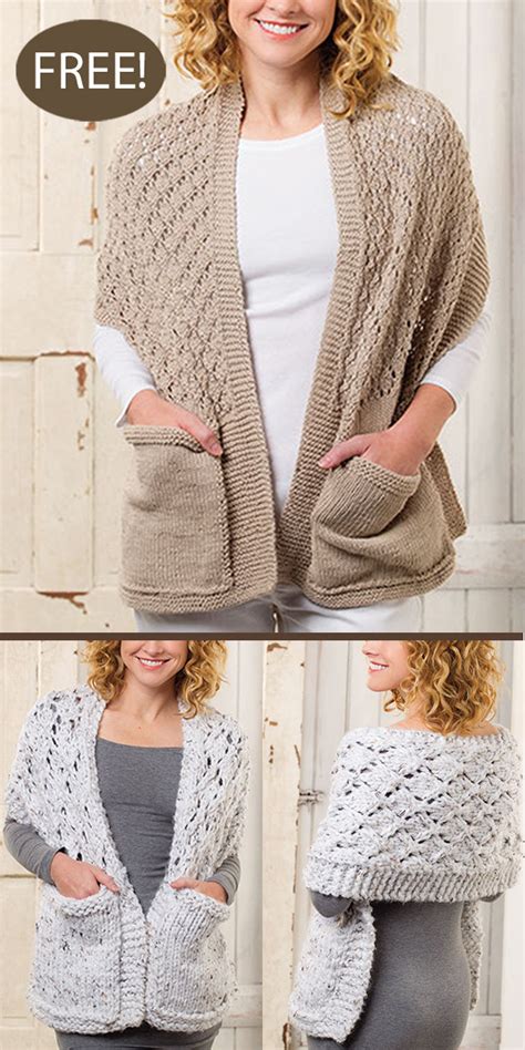 Pocket Wrap Knitting Patterns In the Loop Knitting