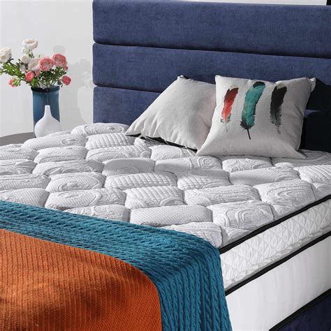 Pocket spring mattress. Eurotop mattress, medium firm/white, Queen. $649.00. (225) Bed linen sold separately. 10 10 year limited warranty. Thickness 12 5/8 " Pocket springs Foam Medium firm. Choose size Queen. Choose firmness Medium firm/white. 