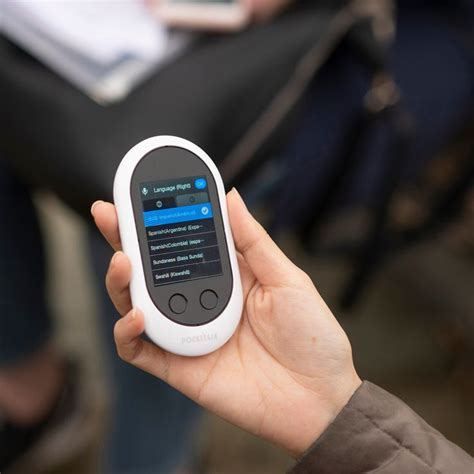 Pocket talk. The Pocketalk Plus boasts a large screen that is readable from 6 feet of distance, a strong speaker and a noise canceling microphone - perfect for healthcare professionals to use in a clinical ... 