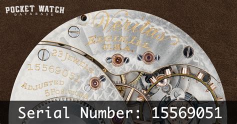 Pocket watch database. .  ...