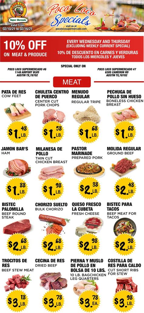 Poco loco weekly ad. Welcome to the official website of Poco Loco Supermercado! See our weekly ad, browse delicious recipes, or check out our many programs. ... Weekly Ad 4/17/2024 - 4/23 ... 