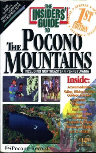 Read Pocono Mountains Insiders Guide To The Pocono Mountains By Brian Hineline