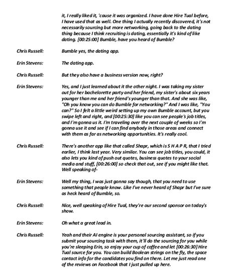 Podcast Script