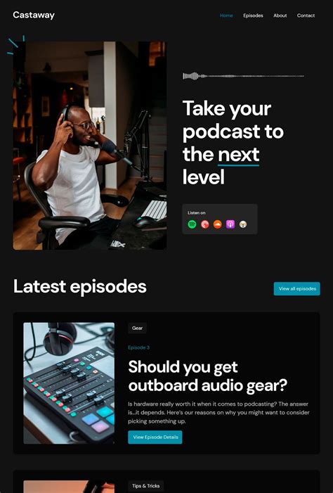Podcast Site Template