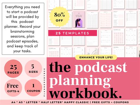 Full Download Podcast Planner A Journal For Planning The Perfect Podcast Elegant Purple Design By The Podcast Lover