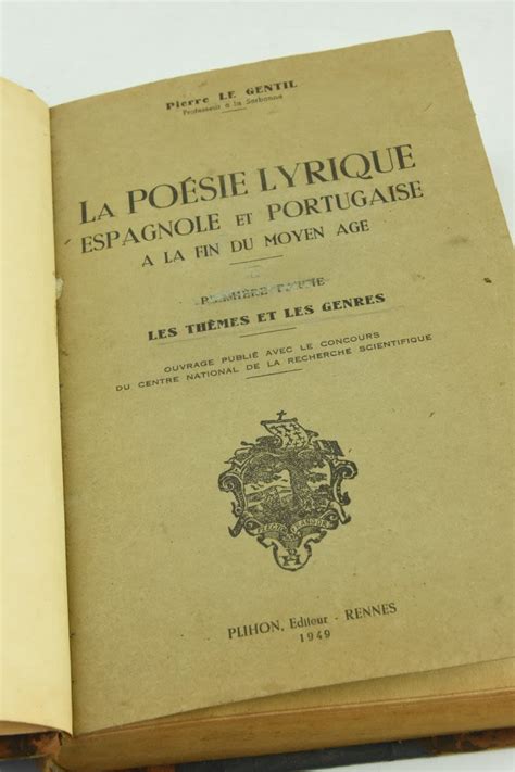 Poésie lyrique espagnole et portugaise à la fin du moyen âge. - Cross country course design and construction the essential guide for.