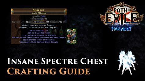 Raise Spectre is a spell that summons a defeated enemy as an allied minion. PoE Raise Spectre Build for Necromancer 1. Character: 100 Necromancer Life: 4176 Strength: 202 Energy Shield: 2094 Dexterity: 89 Mana: 1069 Intelligence: 362 Evasion Rating: 417 Charges: E: 3 / F: 3 / P: 3 Armour: 5773 2.Raise Spectre Support Gems … Continue reading "Raise Spectre PoE Necromancer Build 3.10". 