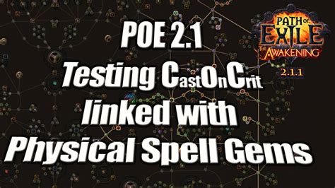 Poe physical spell. Sep 26, 2023 · A hit of damage that has a chance to poison is capable of inflicting poison. Only physical and chaos damage are able to inflict poison. [2] Poison is a cumulatively stacking debuff. Each application—or 'stack'—of poison remains present on the target dealing chaos damage over time until it runs its course. [2] 