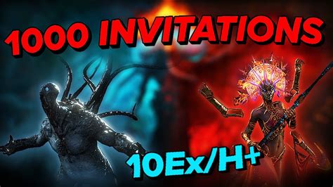 The bosses in Map number 14 and 28 drop the Writhing Invitation (The Infinite Hunger) and Screaming Invitation (the Eater of Worlds) respectively. The amount of Maps needed can be reduced with Atlas Passive Points ( Etched by Acid ), giving you a chance to double the progress jump for your invitations.