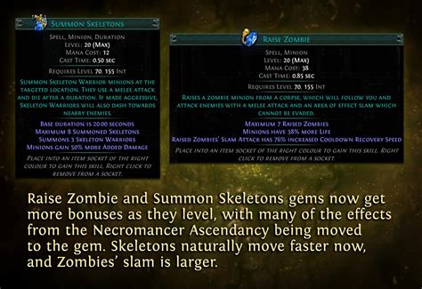 Poe summon zombie. Summon Elemental Relic is an triggered minion skill granted by Unwavering Crusade, a Notable Ascendancy passive skill for the Guardian.It has a chance to trigger when you or your allies kill an enemy or hit a rare or unique enemy.. The skill summons an Elemental Relic of fire, cold, or lightning, chosen at random.Each Elemental Relic has a … 