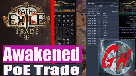 Poe trade addon.  I only use Awakened for the Alt gem Grand Heist feature.  List of Path of...