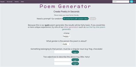 Poem generator