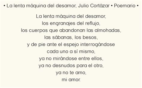 Poemas de desamor julio cortazar biography