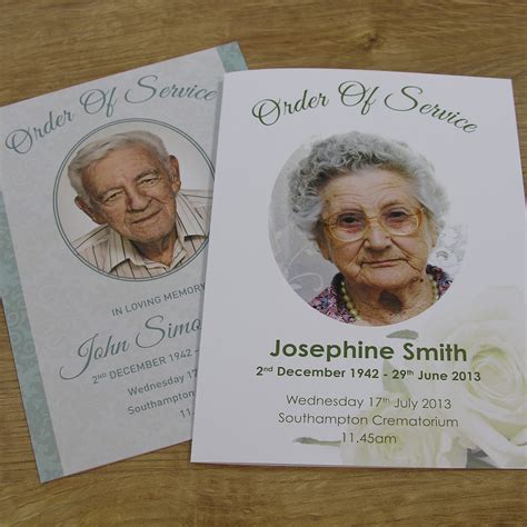 Poems for a funeral - Funeral Order Of Service Printing