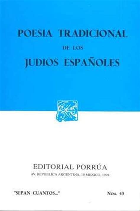 Poesia tradicional de los judios espanoles (n0 43). - Owers manual for a john deere 6430.