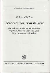Poesie der prosa, prosa als poesie. - L' espagne et la france à l'époque de la révolution française (1793-1807).