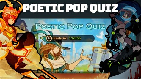 Poetic pop quiz answers afk arena. AFK Arena Poetic Pop Quiz Answers. It is stated that each round will consist of 5 questions and for each question answered correctly, 1 resource reward will be awarded. Each reward chest allows players to select a six-hour time skip for Hero Essence, Hero EXP, or Gold. These rewards are as follows: 