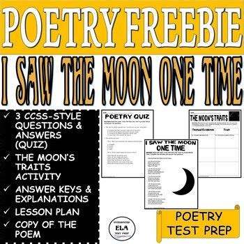 Poetry Comprehension Lesson with Test Prep Multiple Choice …