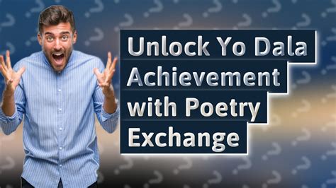 Poetry Exchange Answers - Yo Dala Achievement …