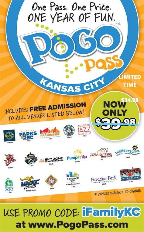 Pogo pass kansas city. Ticket is valid any GloWild operating date until 12/30/2023. Please see operating calendar for blackout dates. No reservation required. Valid for ages 3 and up. Children ages 2 and under are free. No refunds or rainchecks. Kansas City Zoo Store. A membership id is required to see available benefits. Please log out and try again. 