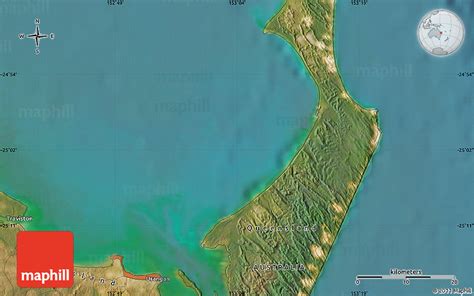 Point Vernon map satellite // Australia, Queensland region