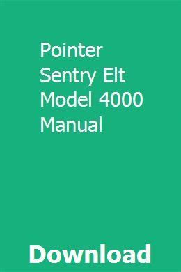 Pointer sentry elt model 4000 manual. - 9th class maths punjab board guide.