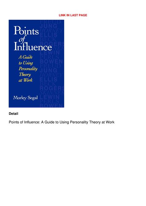 Points of influence a guide to using personality theory at. - 2-takt 90 ps quecksilber außenborder handbuch 2005.