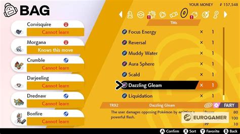 Pokémon Sword and Shield TR List and how to get TRs explained 