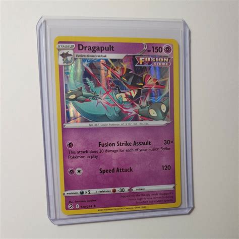 Pokémon TCG Dragapult Fusion Strike 130/264 Holo Rare eBay