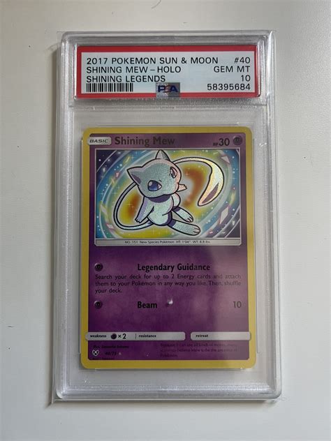 Pokémon TCG Shining Mew Shining Legends 40/73 Shiny Holo …