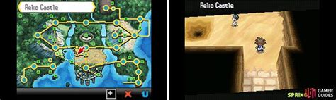 Pokemon Black Version Relic Castle Map Map for DS by StarFighters76 GameFAQs