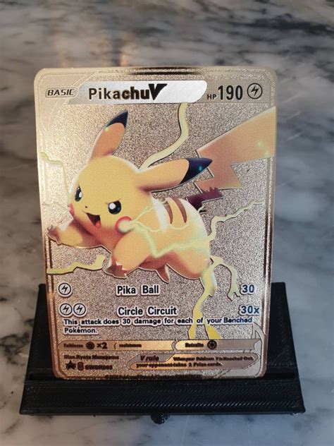 Pokemon Card Gold Pikachu V, If You Do This