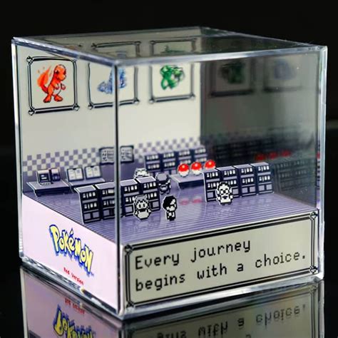 Pokemon Diorama Cube Template