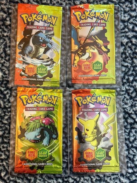 Pokemon EX Fire Red Leaf Green Empty Opened Booster Pack