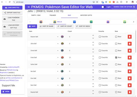 Pokemon Home Editor