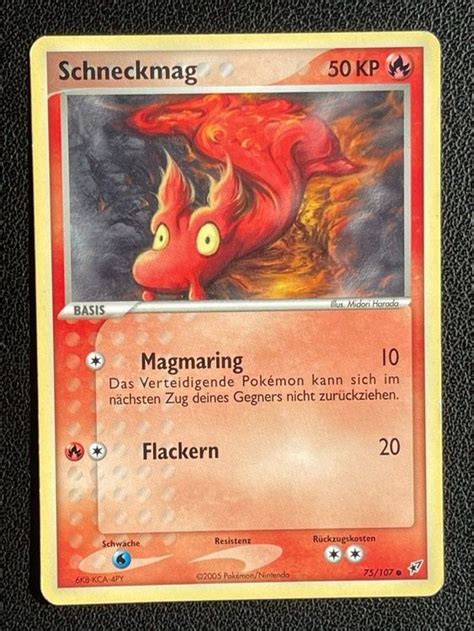 Pokemon Karte Card slugma Schneckmag Ex Deoxys reverse …