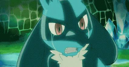 Pokemon Lucario Crying - Discover & Share GIFs - Pinterest