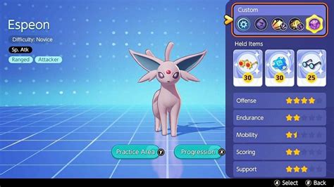 Pokemon Unite tier list with Espeon