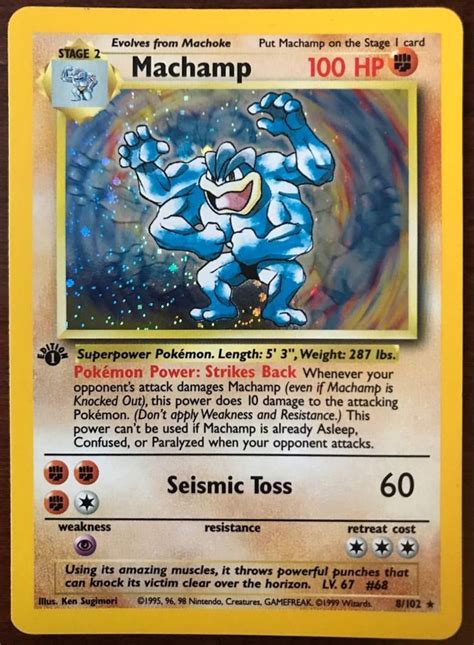Pokemon cards 1st edition machamp. Things To Know About Pokemon cards 1st edition machamp. 