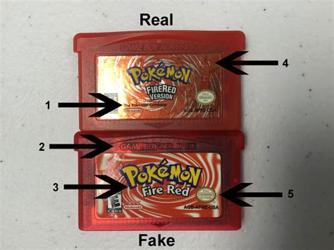 Pokemon fire red fake vs real. by ButtersTG μ2. Fake vs Real, how to tell the difference. [Album in Description] So, I just bought a fake Pokemon Fire Red (by mistake), and thought that I'd use this as an opportunity to show people clear signs about fake pokemon games to help them save/get back their money. This is the album for those of you who want to learn, or refresh ... 