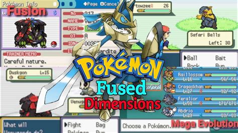 Pokémon Fused Dimensions is a brand new Fire Red rom hack with Pokémon fusions, mega evolution, gen 8 fusions, increased shiny odds, physical/ special split .... 