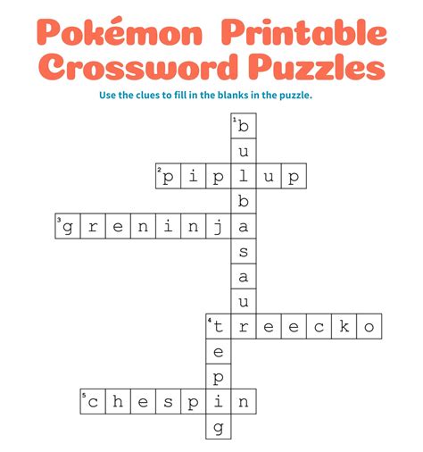 Our crossword solver found 10 results for the crossword clue "pokemon protagonists". Our crossword solver found 10 results for the crossword clue "pokemon protagonists". pokemon protagonists: crossword clues . Matching Answer. Confidence. HEROES. 56%. ASH. 50%. HEROINES. 49%. CRAZE. 45%. ROBARDS. 42%. DUCT. 42%. PIKACHU. …. 