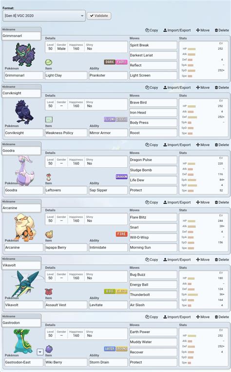 Pokemon showdown team import. Hi, it looks like you've made a post regarding team building. Please ensure your post includes the format, e.g. Gen 7 OU and has all six Pokemon with completed sets.. In order to receive better feedback, please try to provide additional information about your team such as why a certain Pokemon/moveset was used along with any useful replays. 