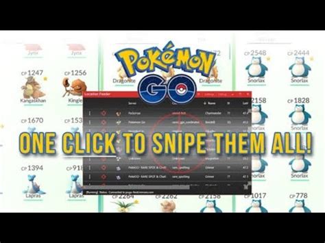 Pokemon sniping. In Pokémon Go, when sniping accross long distances, you must respect a certain time before interacting with the environment. The further you want to go, the longer you will have to wait. Currently the longest time to wait is 2 hours. PokeXperience is a community based Discord server, which provides Pokemon Go 100 IV coordinates and various ... 